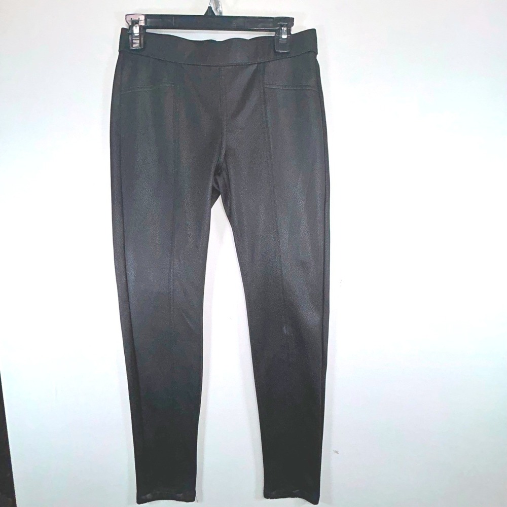No‎ Boundaries Black Faux Leather Leggings Women Pull On Skinny Moto Pants
